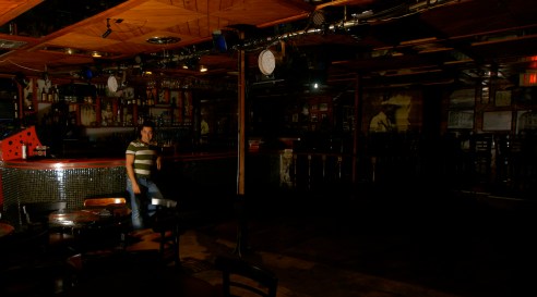 Owner of the club, Hoy Como Ayer, Fabio Diaz. (Photo by Niall Macaulay)